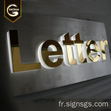 Lettre de signe led personnalisé extérieur